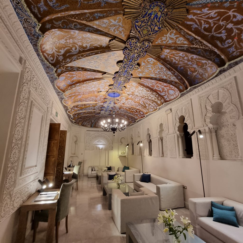 Hotel Hospes Palacio del Bailío's Welcome area that is amazing for coffee or Tea time