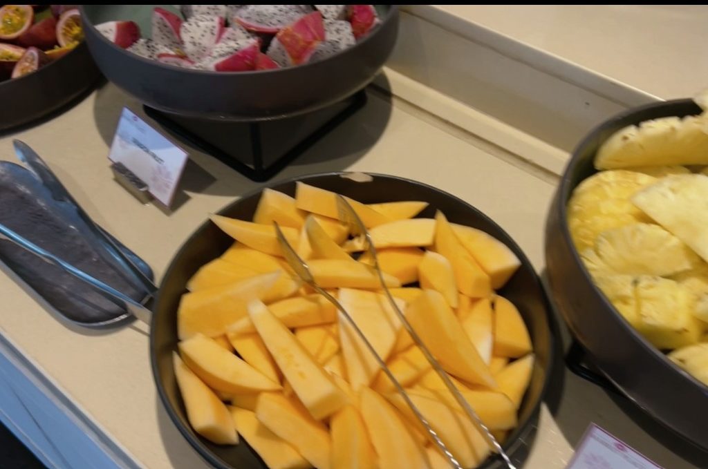 Tropical Fruits at breakfast at Angsana Villas Resort Phuket 