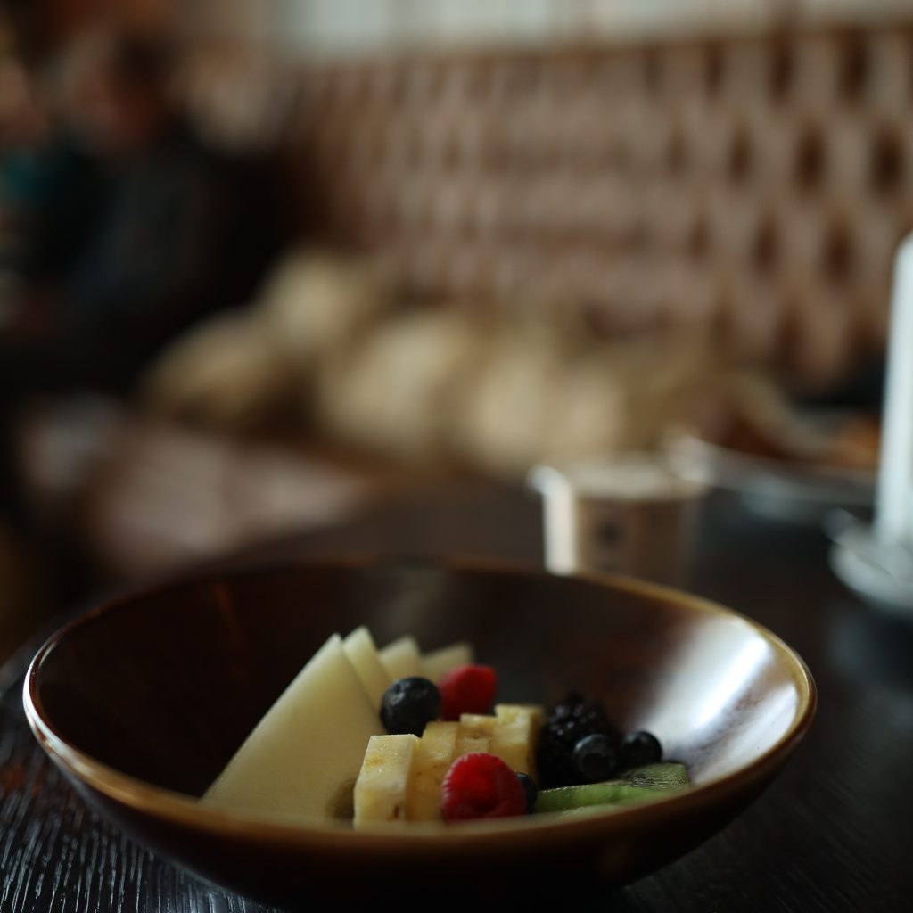 Cotton House super fresh Fruit salad to start your day trip in Barcelona