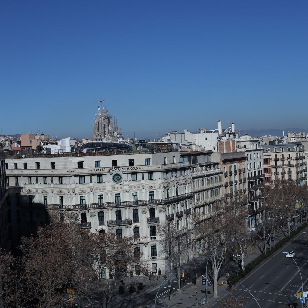 Spectacular Rooftop Views: Cotton House Barcelona's rooftop offers breathtaking panoramic views of the city.