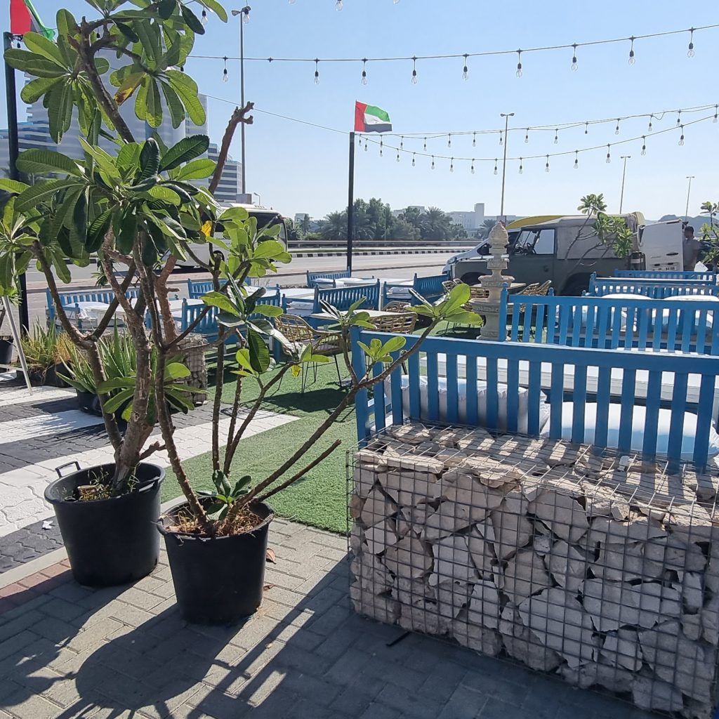 Kabab al Bastakiah Resturant Fujairah Outdoor seating area